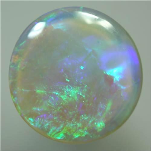 SOLID CRYSTAL OPAL Rolling flashes of green to purple